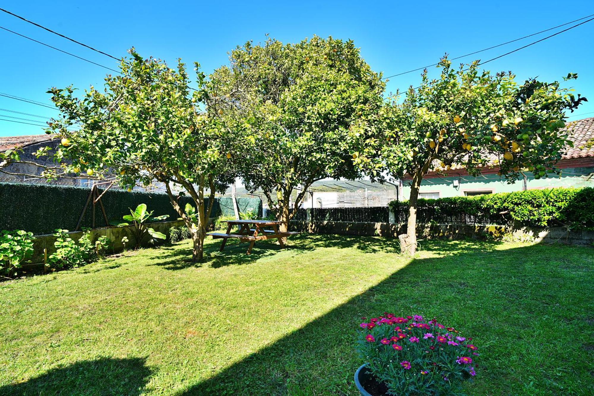 Casa Con Jardin En Vilanova De Arousa ปอนเตเบดรา ภายนอก รูปภาพ